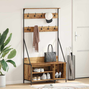 vidaXL Klesstativ Gamle tre 100 x 41 x 184 cm Konstruert tre