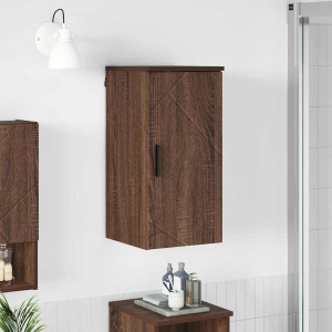 vidaXL Baderomsskap Brun Eik 30 x 31,5 x 61 cm Konstruert tre, Metall