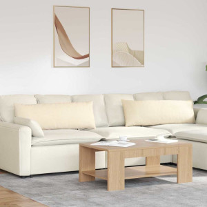vidaXL Sofaputer 2 pcs Krem 120 x 40 cm Corduroy stoff