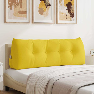 vidaXL Bakputen Lys Gul 140 x 24 x 50 cm stoff