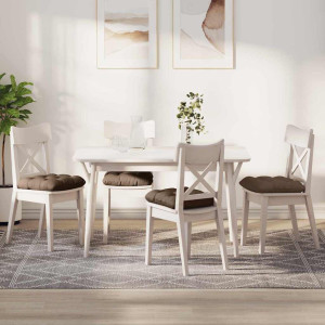 vidaXL Seteputer 4 stk. Stoff Brun 40 x 40 x 12 cm