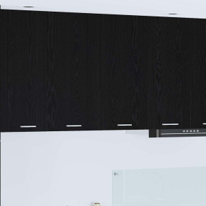 vidaXL Hengende skap Svart Eik 80 x 31 x 80 cm Konstruert tre