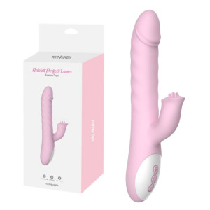 Toyz4Lovers Perfect Lover Wibrator z Króliczkiem z funkcja rotacji Różowy