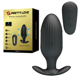 PRETTY LOVE - KELLY Electric Shock - Korek analny z funkcją elektrostymulacji, USB