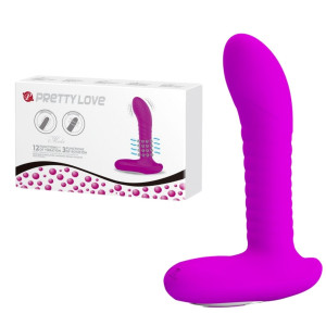 PRETTY LOVE - Klasyczny masażer prostaty z wibracjami, USB Różowy