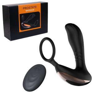 Stymulator-Prostate Massager with Ring USB 10 Function / Remote Control