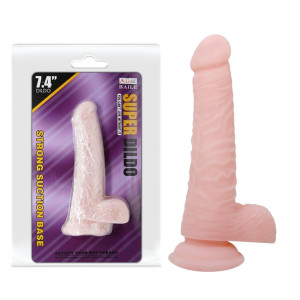 BAILE - SUPER DILDO 7,4" Realistyczne dildo z przyssawką, Cieliste