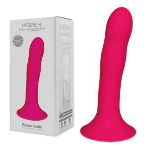 Adrien Lastic HITSENS 4 ( 6,8" ) Miękkie dildo z przyssawką, Różowe Silikonowe