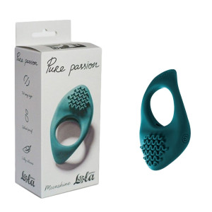 Erection Vibroring Pure Passion Moonshine Green - Wibrujący pierścień erekcyjny, Zielony