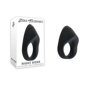 Zero ToleranceNIGHT RIDER BLACK - Pierścień erekcyjny z wibracjami, USB