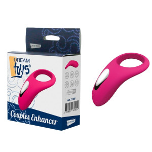 DREAM TOYS COUPLES ENHANCER - Pierścień erekcyjny z wibracjami, Różowy