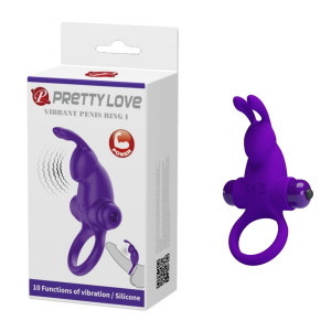 PRETTY LOVE - VIBRANT PENIS RING I - pierścień erekcyjny z wibracjami