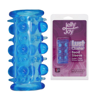 Dream Toys JELLY JOY LUST CLUSTER BLUE - Nakładka na penisa z wypustkami