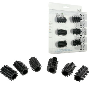 ToyJoy POWER PENIS SLEEVE SET SMOKE - Zestaw nakładek na penisa