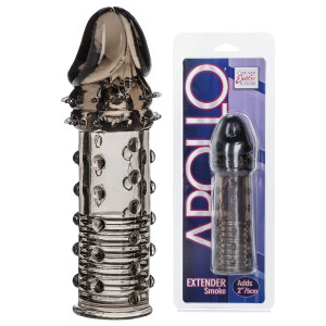 Calexotic APOLLO EXTENDER SMOKE - Nakładka na penisa z wypustkami - stymulujaca