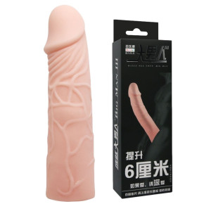 BAILE - SEX TOYS BIG MAN - Realistyczna przedłużka penisa z wyraźnymi żyłami