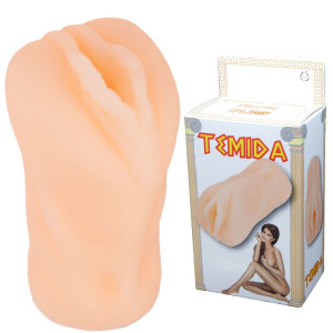 Vagina 225g-TEMIDA - Masturbator realistyczny, Cielisty Cyberskóra