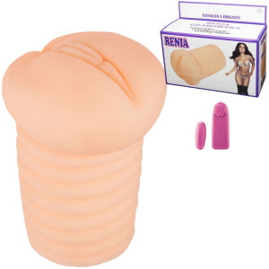 Boss Series Vagina z wibracją 650g. - RENIA - Masturbator realistyczny z wirbacjami