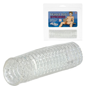 Calexotics HAND JOB STROKER CLEAR - Masturbator z wypustkami, Przezroczysty