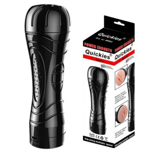 Power Escorts Quickies black - Realistyczny Masturbator w pojemniku, Cielisty