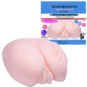 Power Escorts Double pleasure 2.2 kg - Realistyczny Masturbator - z wibracjami