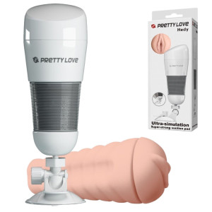Masturbator realistyczny - HEDY - pochwa - w pojemniku na przyssawce - Pretty Love