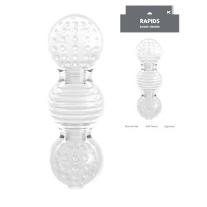 Rapids Sucker Stroker - - Masturbator z wypustkami, Przezroczysty TPE