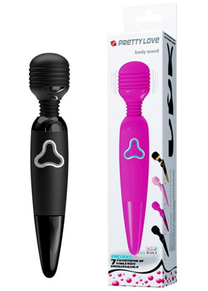 PRETTY LOVE - BODY WAND - Klasyczny czarny masażer Wand na USB