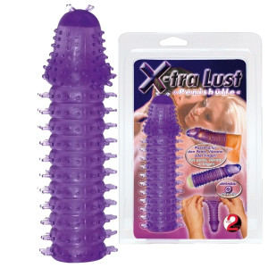 You2Toys X-tra Lust - Nakładka na penisa z wypustkami, Fioletowa