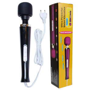 Magic Massager Wand Cable 110-240V Klasyczny masażer Wand Czarny na kabel sieciowy