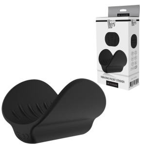 Dream Toys MR. PLEASURE VIBRATING POCKET STROKER Masturbator z wibracjami, USB Czarny