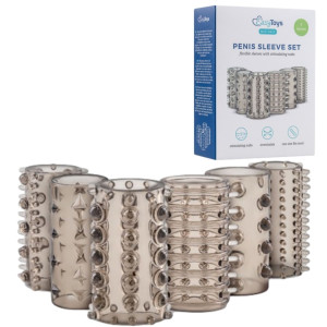 ToyJoy Penis Sleeve Set - Zestaw nakładek na penisa z wypustkami - 6 szt. TPE