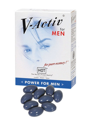 Suplement diety - V-Activ Caps for Men -  20 kapsułek - lepsza erekcja i libido - HOT
