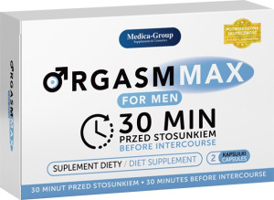 Suplement diety - OrgasmMax Men 2 kapsułki - mocniejsza erekcja i długi orgazm - Medica
