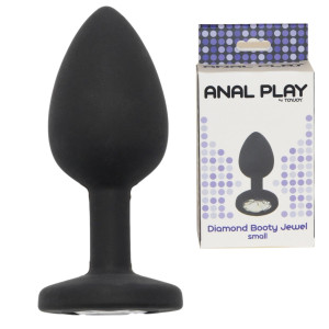 ToyJoy Diamond Booty Jewel S Korek analny z diamencikiem, Czarny