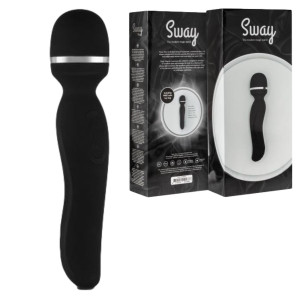 EDC - Sway Vibes No.4 -  Profesjonalny profilowany masażer Wand na USB, czarny