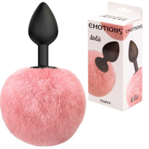Lola Toys Anal Plug Emotions Fluffy Korek analny z pomponem, Silikonowy