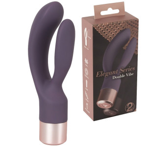 You2Toys Double Vibe Podwójny Wibrator Króliczek Fioletowy Siliknowy