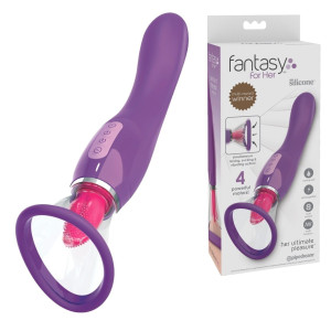 PipeDream FFH Her Ultimate Pleasure Ekskluzywny stymulator Łechtaczki, USB Fioletowy