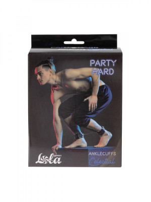 Ankle cuffs Party Hard Celestial Kajdanki na kostki, Czarny BDSM