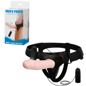 BAILE - Vibratin Hollow Strap-on realistyczny z wibracjami, Cielisty