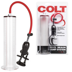 COLT BIG MAN PUMP SYSTEM - Klasyczna pompka do penisa, Przezroczysta