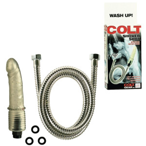 Dildo do mokrych zabaw pod prysznicem - lewatywa - Colt