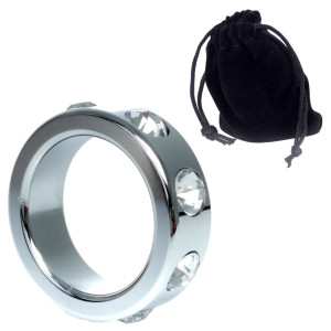 Boss Series Ring with Cristal Diamonds S - Pierścień erekcyjny z diamencikami