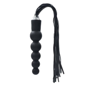 Toyz4Lovers Progresywne dildo analne z pejczem, Czarne