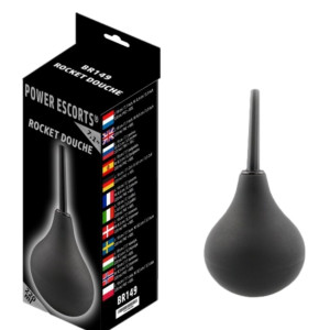 Power Escorts Rocket douche 220 ml Lewatywa, Czarna