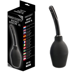 Czarny irygator do higieny i Lewatywy - Rocket douche xl 310 ml - Power Escorts