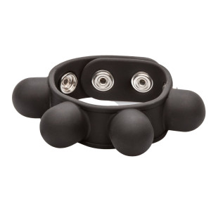 Calexotics Weigted Ball Stretcher - Zacisk na penisa z wypustkami, regulowany