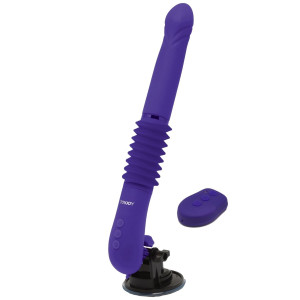 ToyJoy Thruster 2 Ekskluzywny wibrator z funkcją pulsacji, Fioletowy Silikonowy