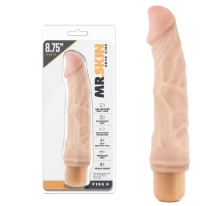 Blish MR. SKIN COCK 6 Wibrator Realistyczny, Cielisty